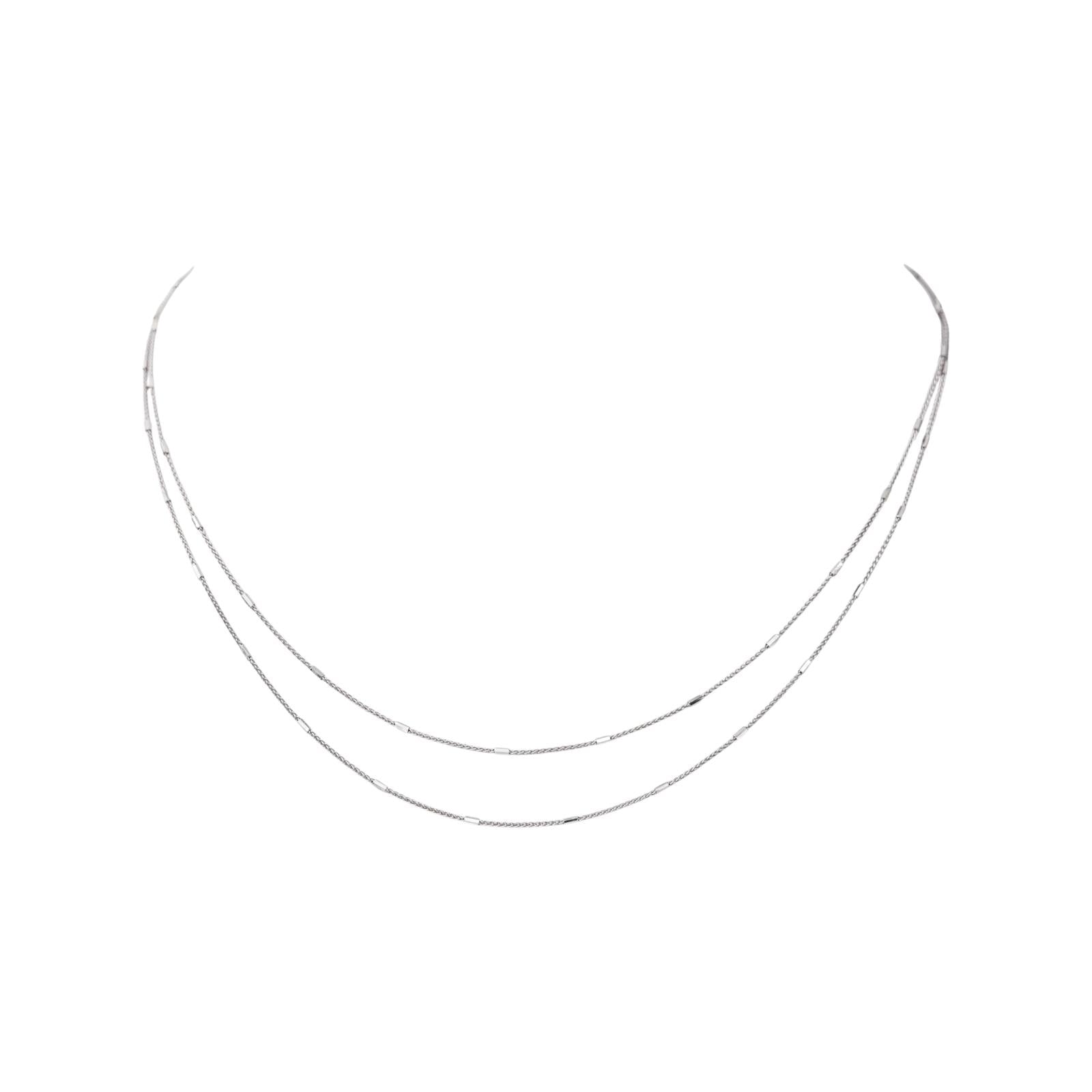 Collier Or blanc