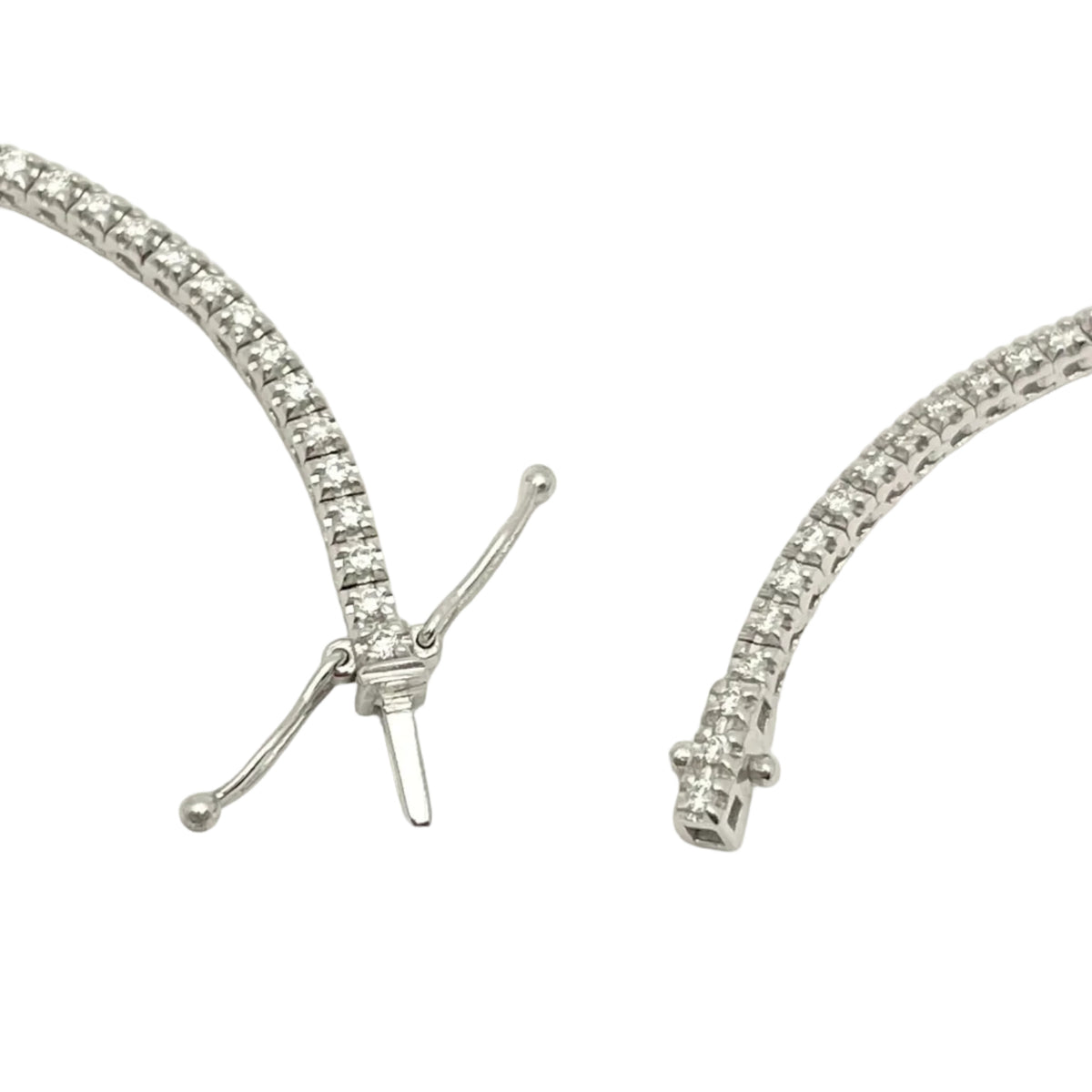 Collier Rivière en or blanc et diamants