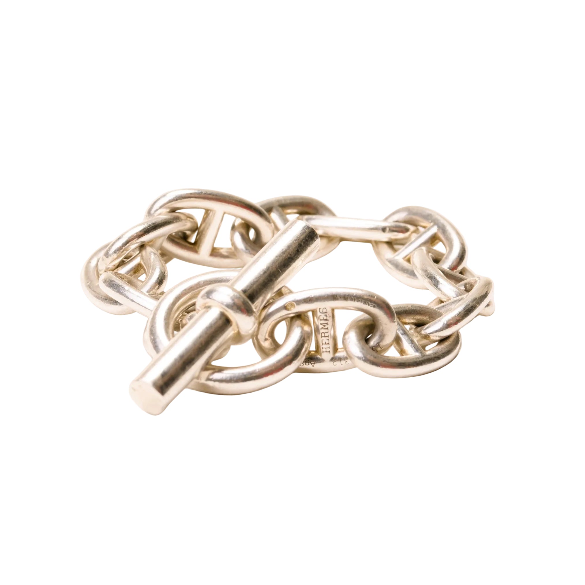 Bracelet Maille HERMÈS "Chaîne d'Ancre" en argent