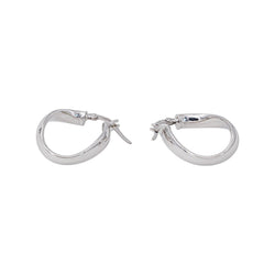 Boucles d'oreilles Créoles Or blanc