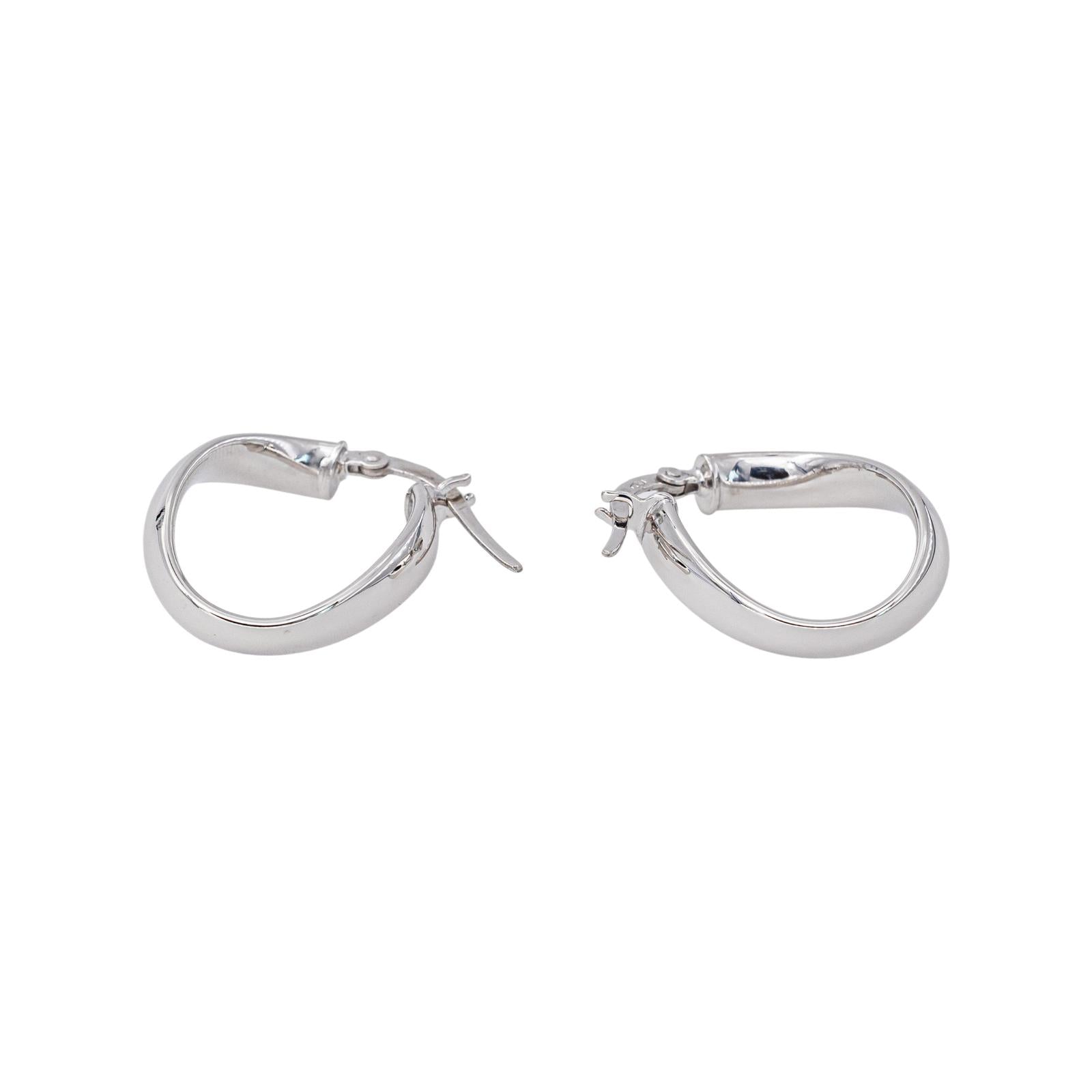 Boucles d'oreilles Créoles Or blanc