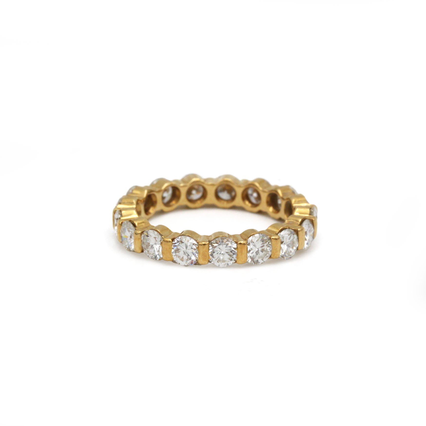 Bague Alliance en or jaune et diamants