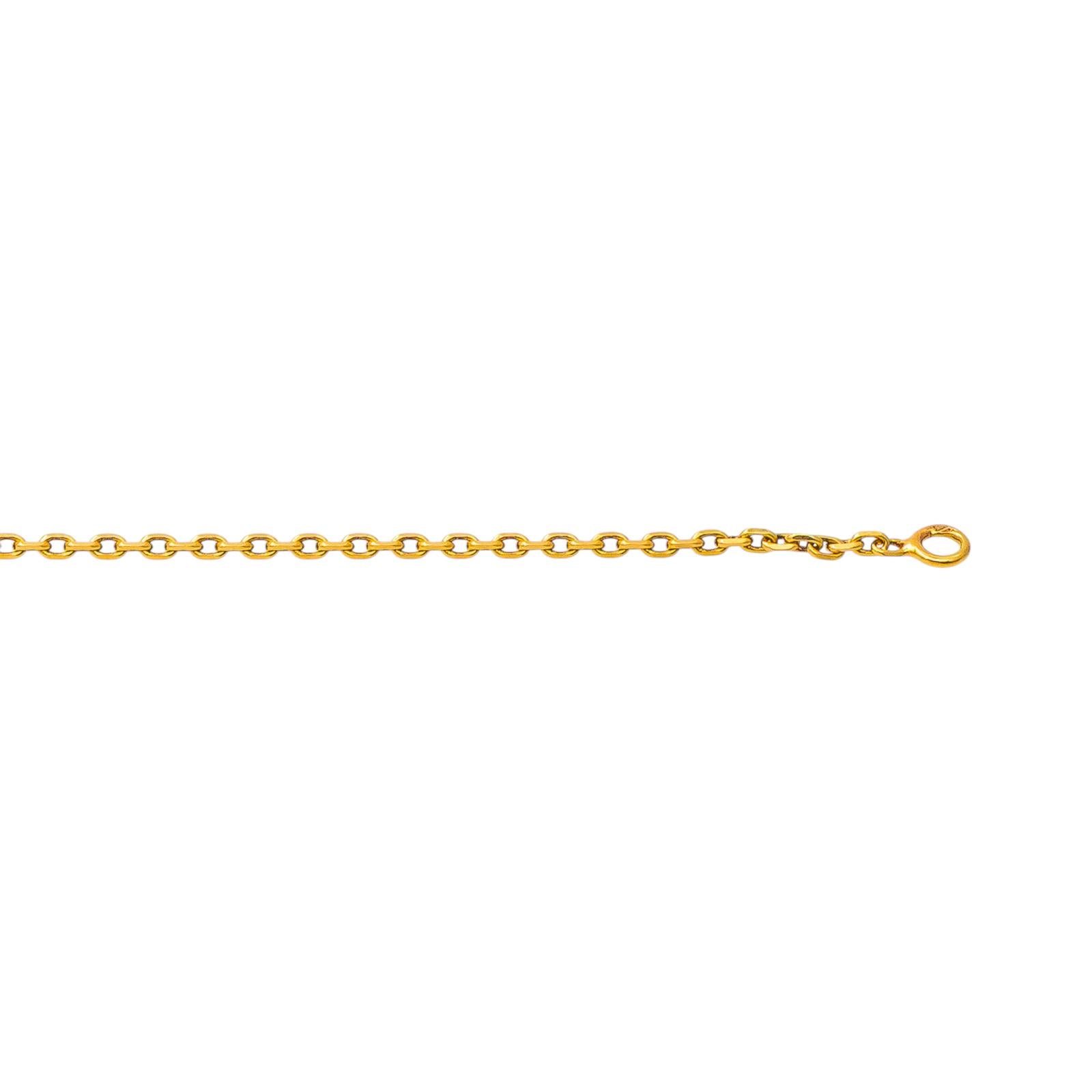 Collier  Maille forçat  Or jaune