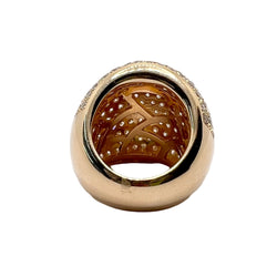 Bague Pavée en or rose et diamants