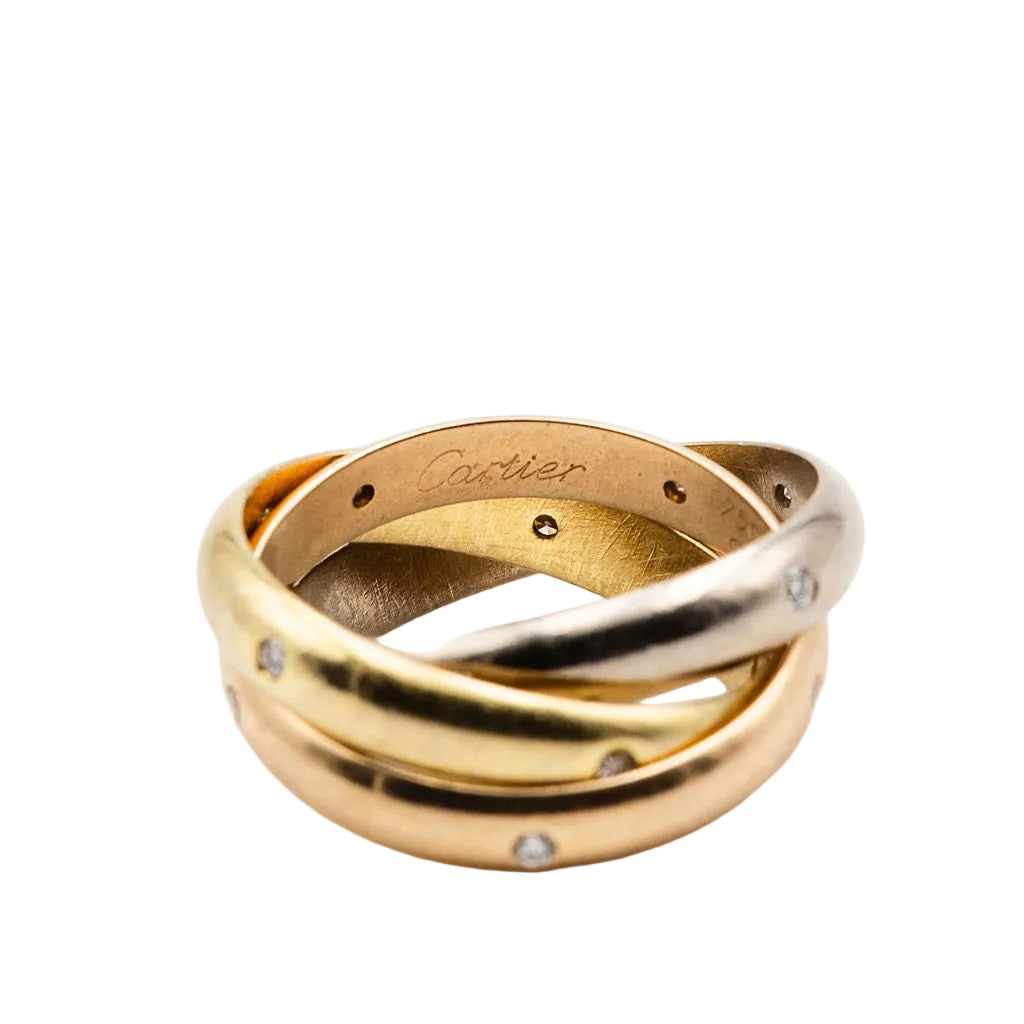 Bague CARTIER "Trinity" en 3 ors et diamants