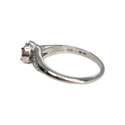 Bague Solitaire BULGARI "Incontro D'Amore" en platine et diamants