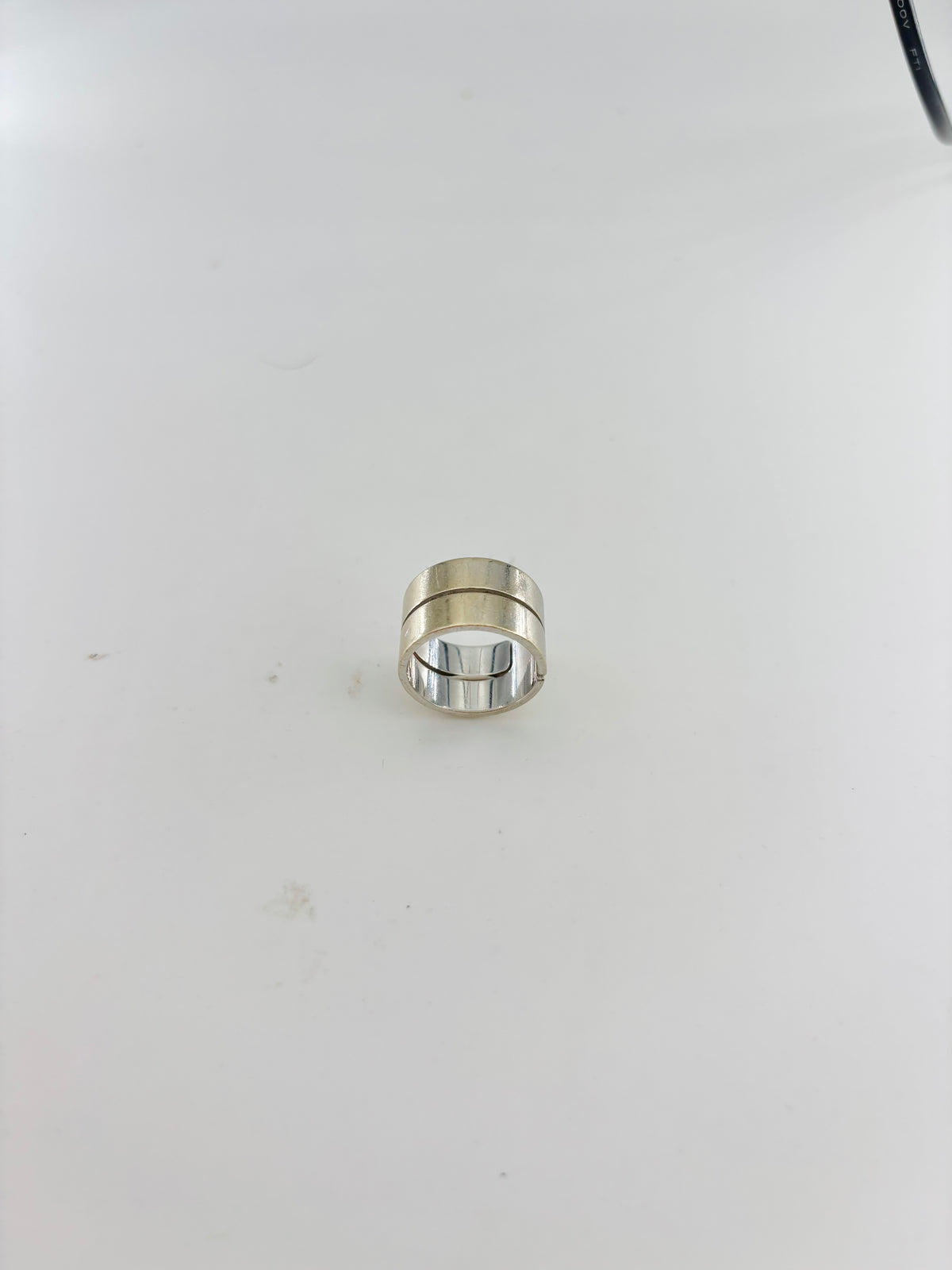 Bague Bandeau DINH VAN Seventies GM en or blanc