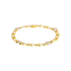 Bracelet Maille gourmette Or jaune Diamant