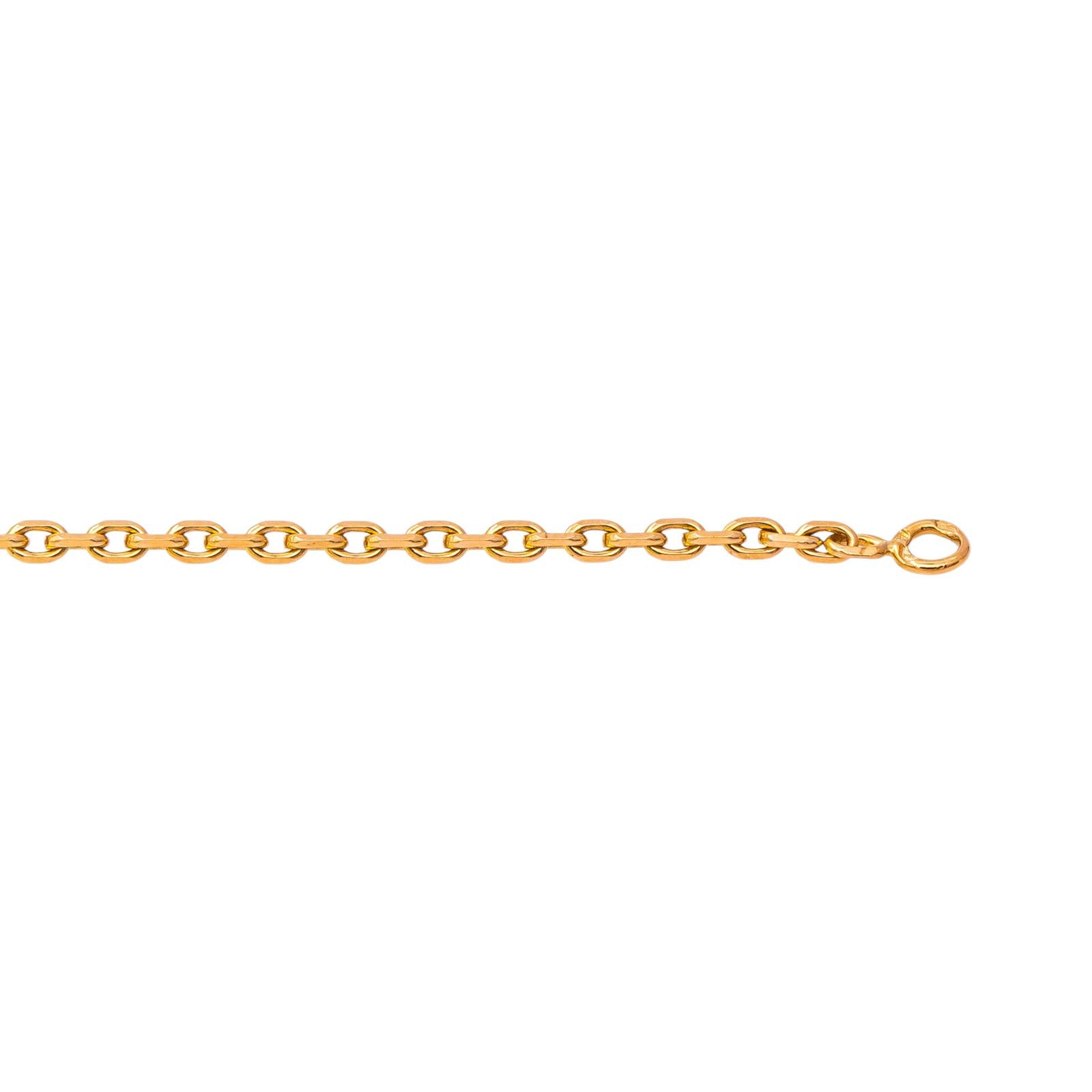 Collier Maille forçat Or rose