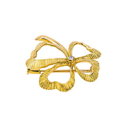 Broche Trèfle Or jaune Diamant