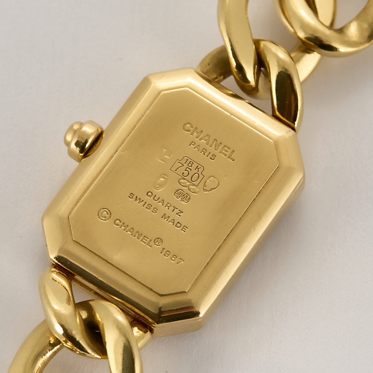 Montre CHANEL Première Chaîne Gourmette en or jaune