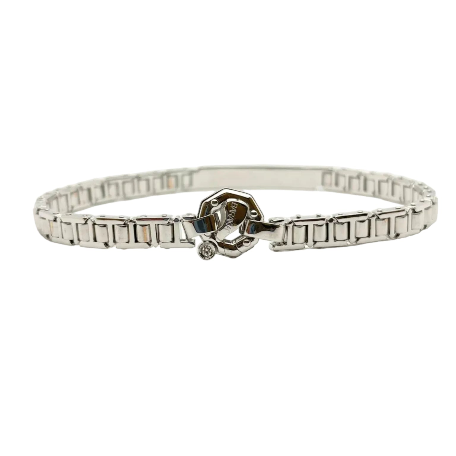 Bracelet Ligne BARAKA en or blanc et diamants