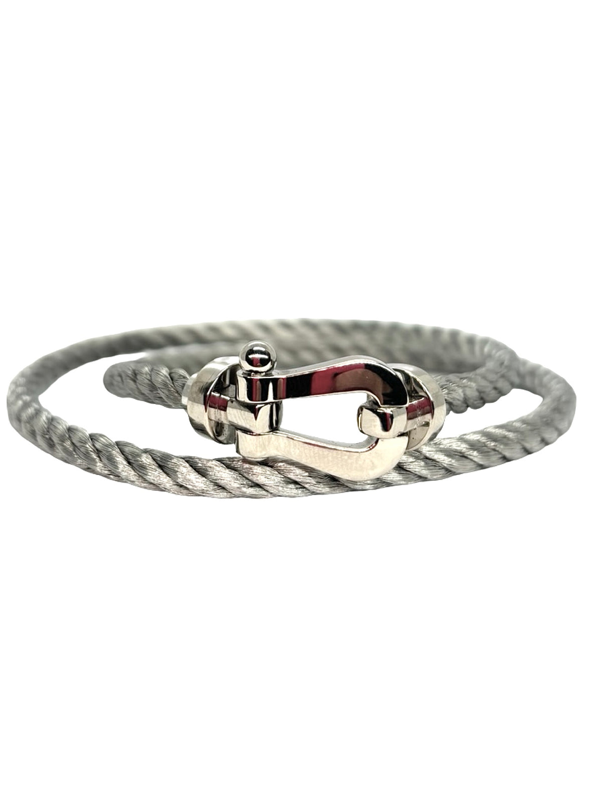 Bracelet Souple FRED Force 10 en or blanc