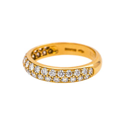 Boucheron Bague Demi-alliance Amour Or jaune Diamant