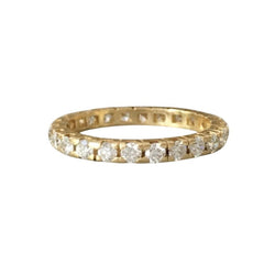 Bague Alliance en or jaune et diamants