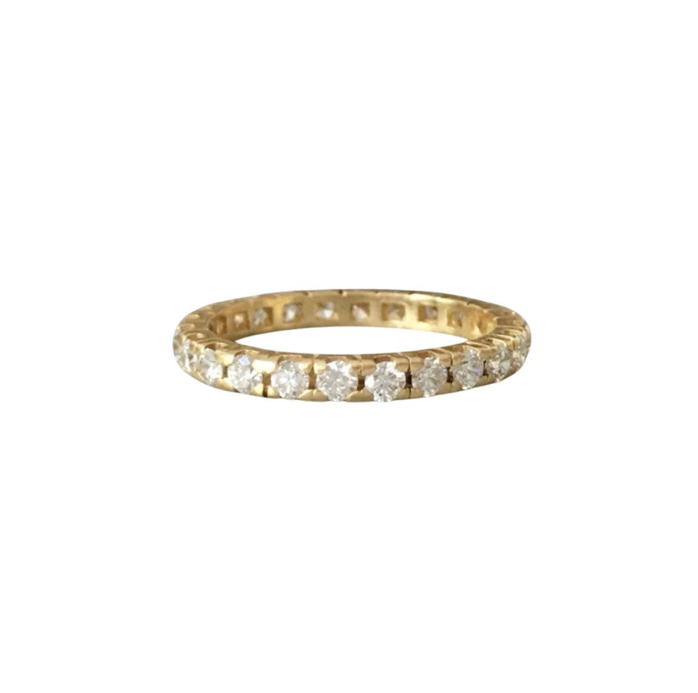 Bague Alliance en or jaune et diamants