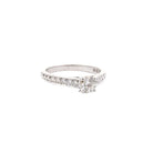 Bague solitaire Cartier diamants en platine