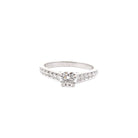 Bague solitaire Cartier diamants en platine