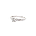 Bague solitaire Cartier diamants en platine