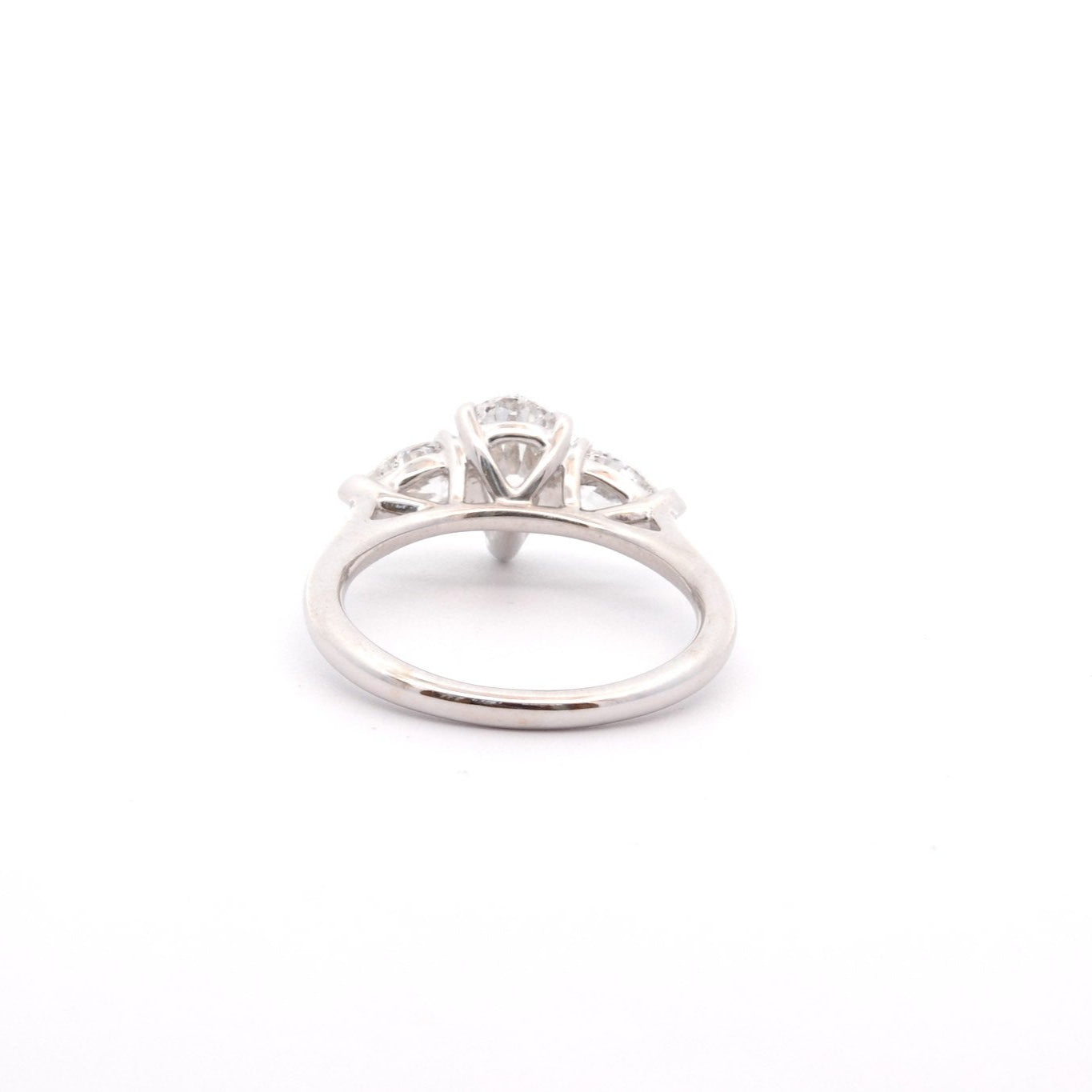 Bague diamant poire 1ct D/SI2 en or 18k