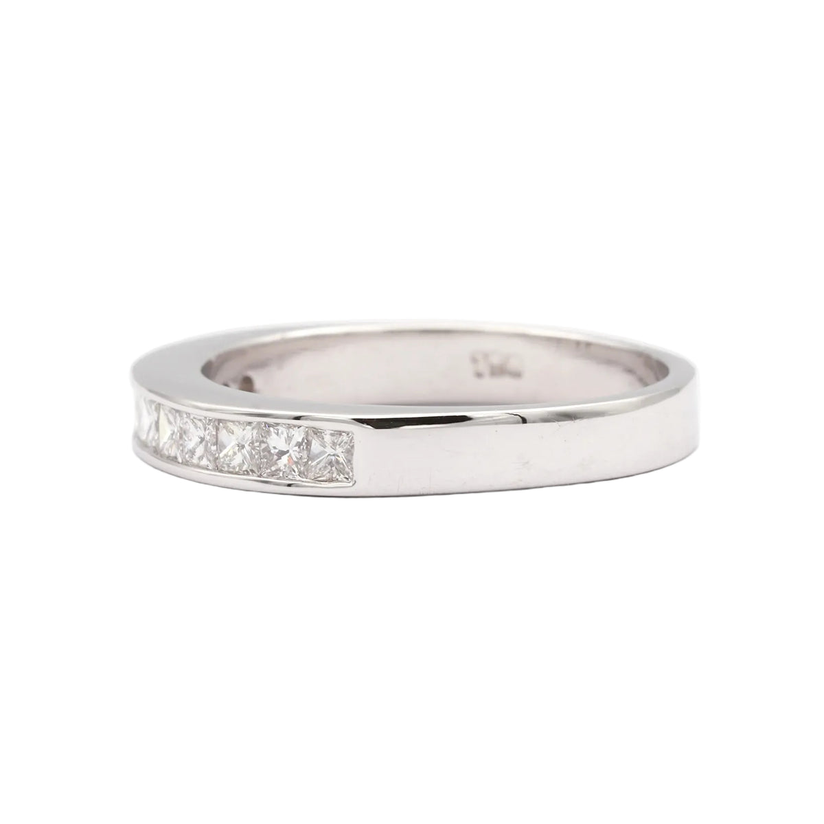 Bague Alliance en or blanc et diamants