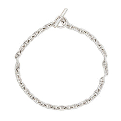 Hermès Collier Pierre Lefèvre Chaîne d'ancre Argent