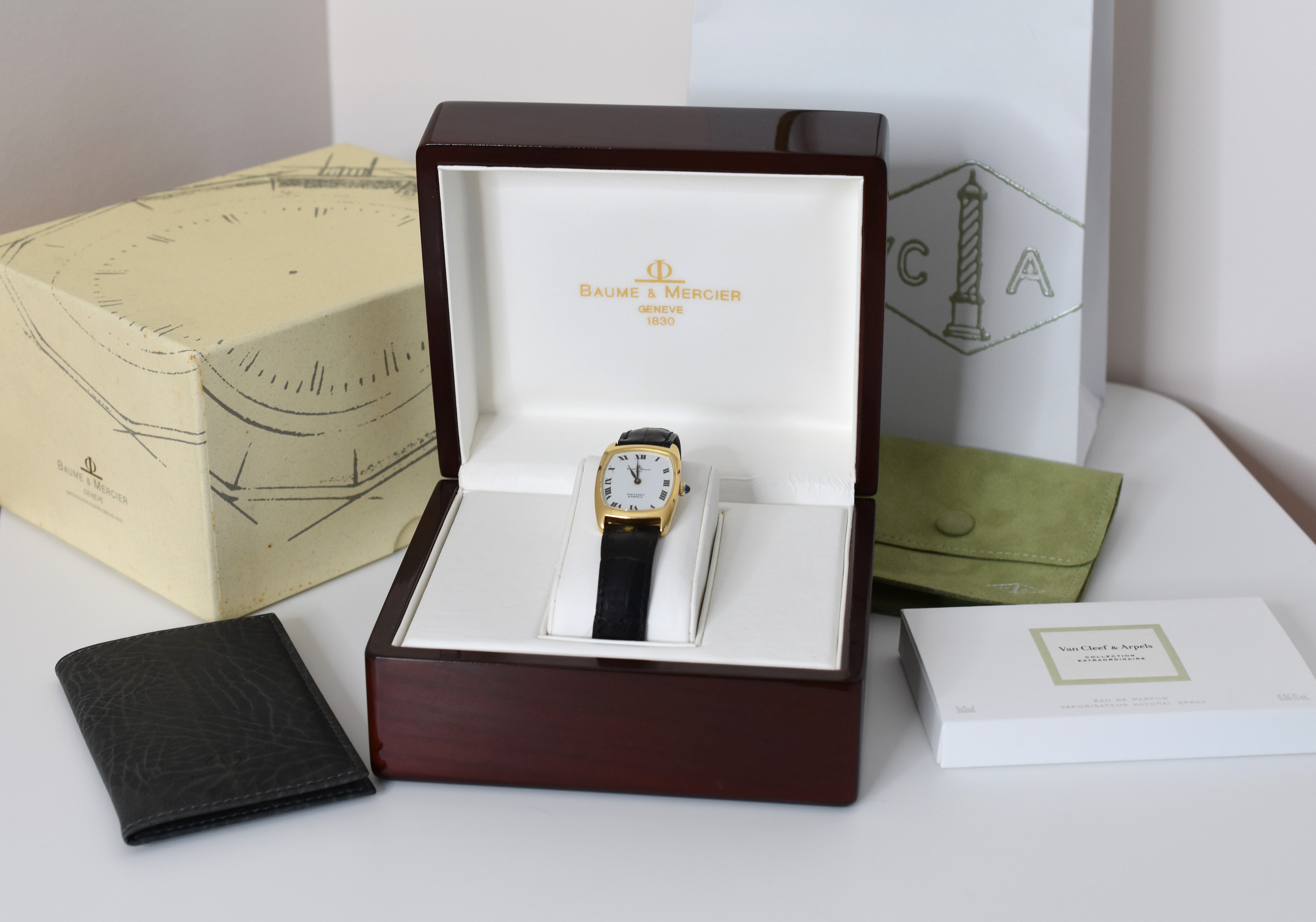 Van Cleef& Arpels avec Baume&Mercier, double signature, or jaune 18 carats, vers 1970