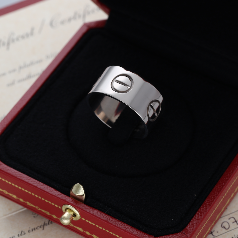 Bague Jonc CARTIER "Love" en or blanc