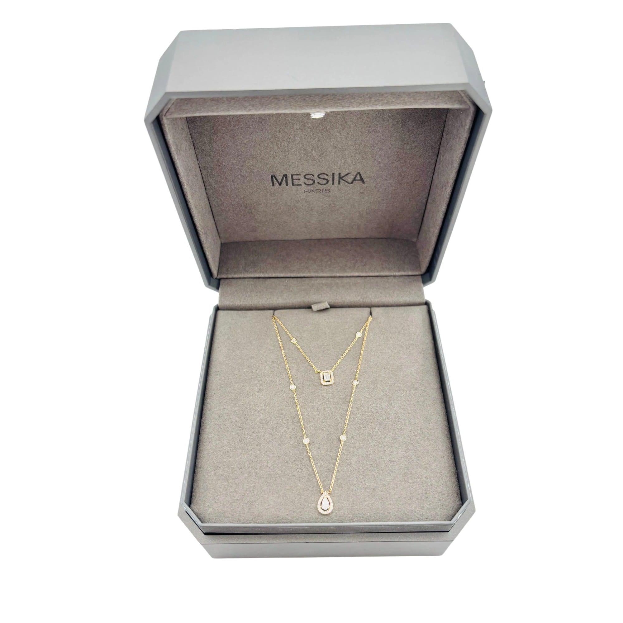 Collier Deux Rangs MESSIKA "My Twin" PM en or rose et diamants