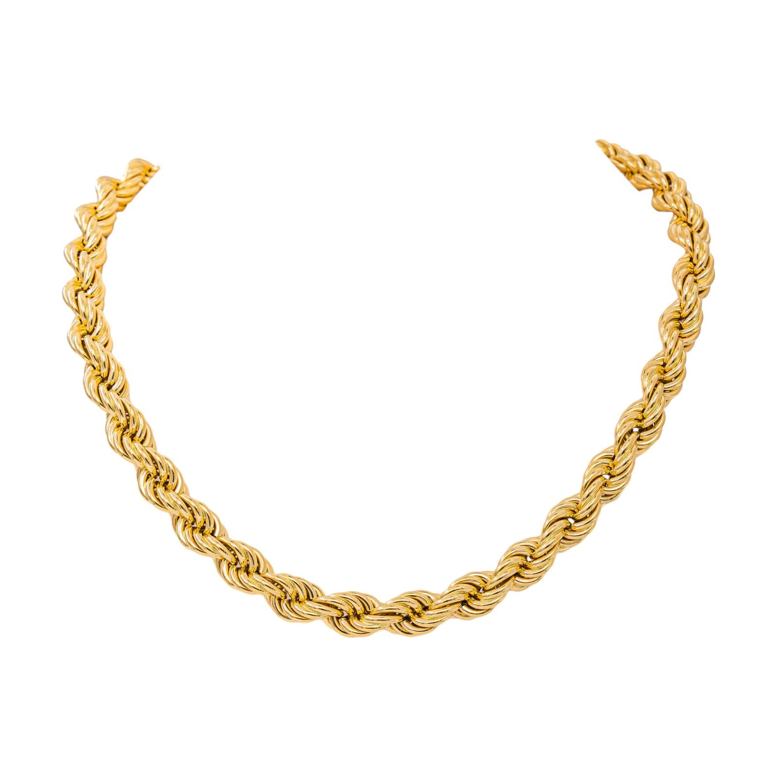 Collier Maille corde Or jaune