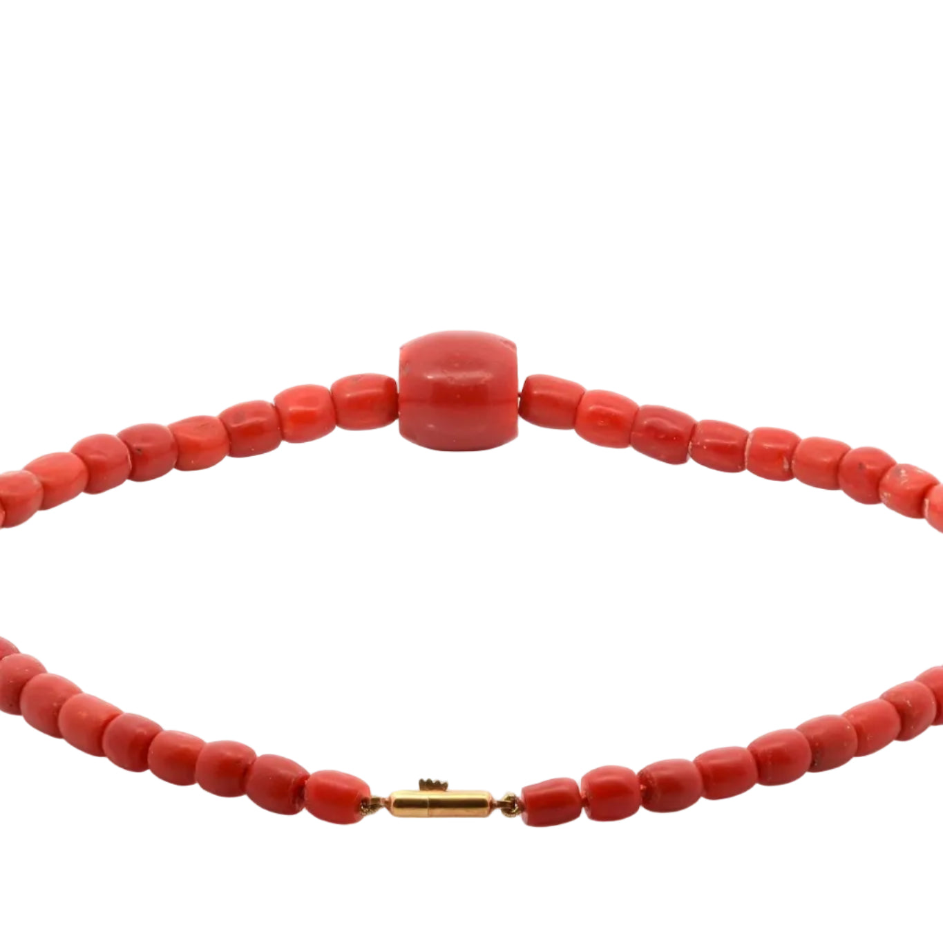 Collier vintage perles de corail