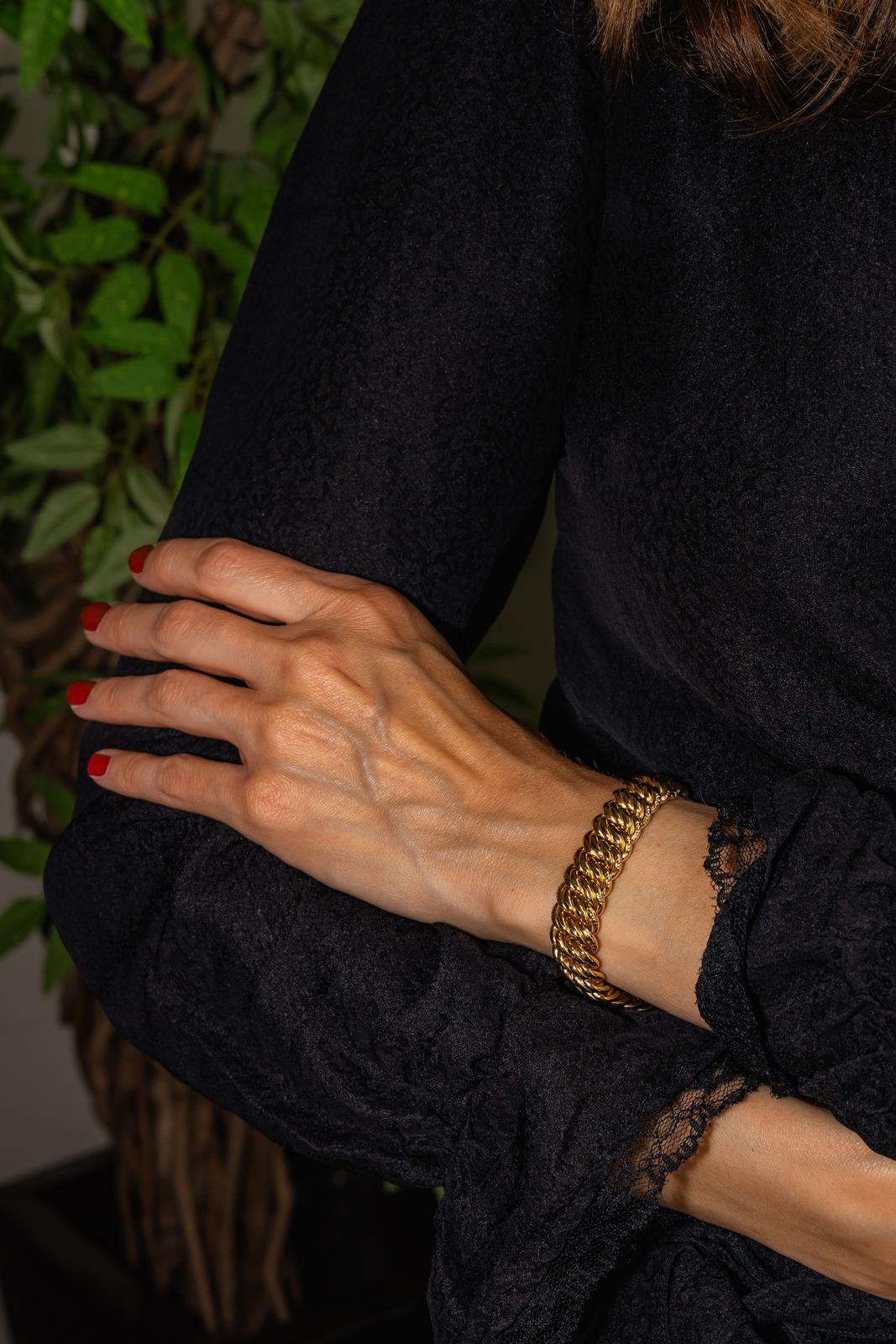 Bracelet Maille américaine Or jaune