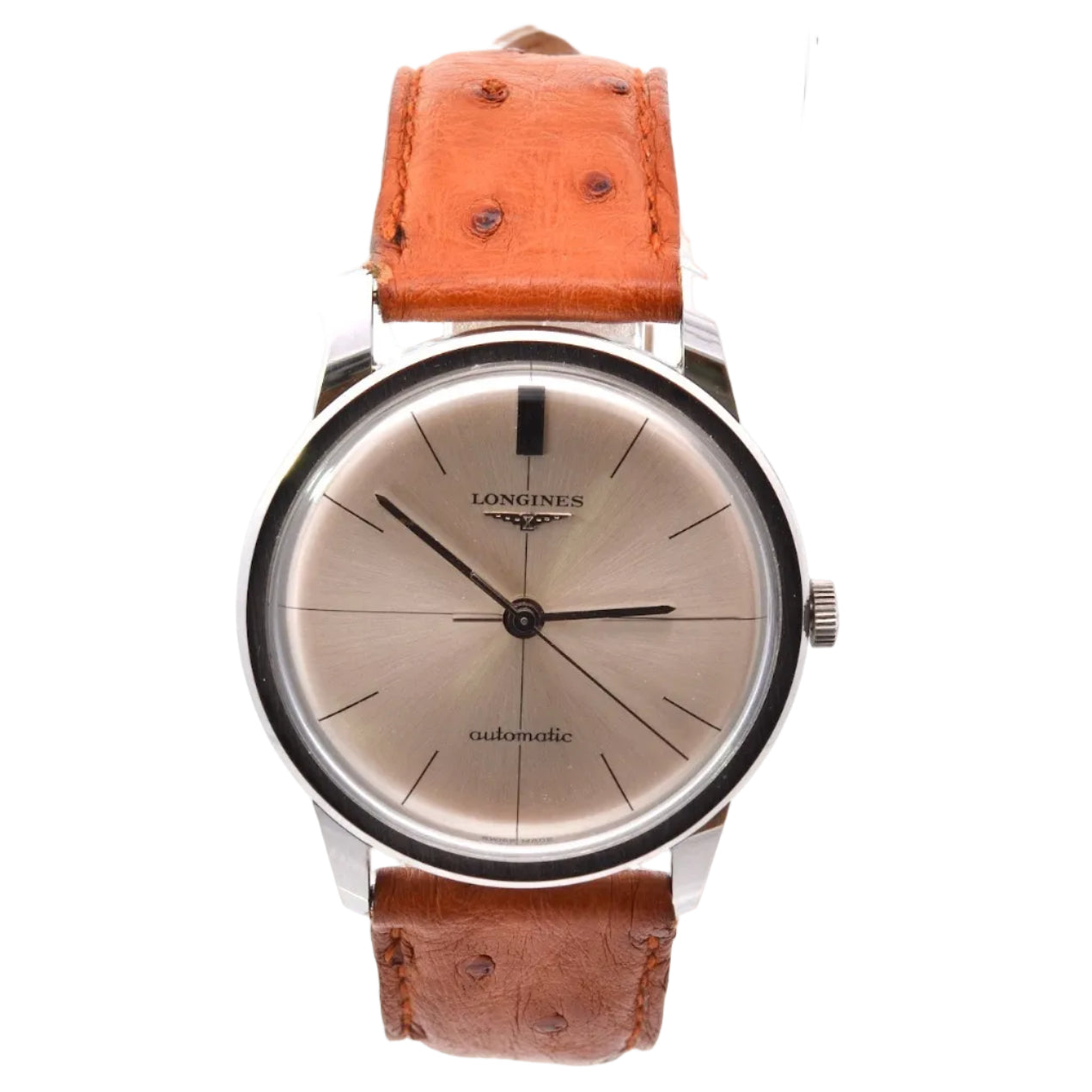 Watch vintage Longines in steel