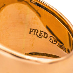 Fred Bague Pain de sucre Or rose Améthyste
