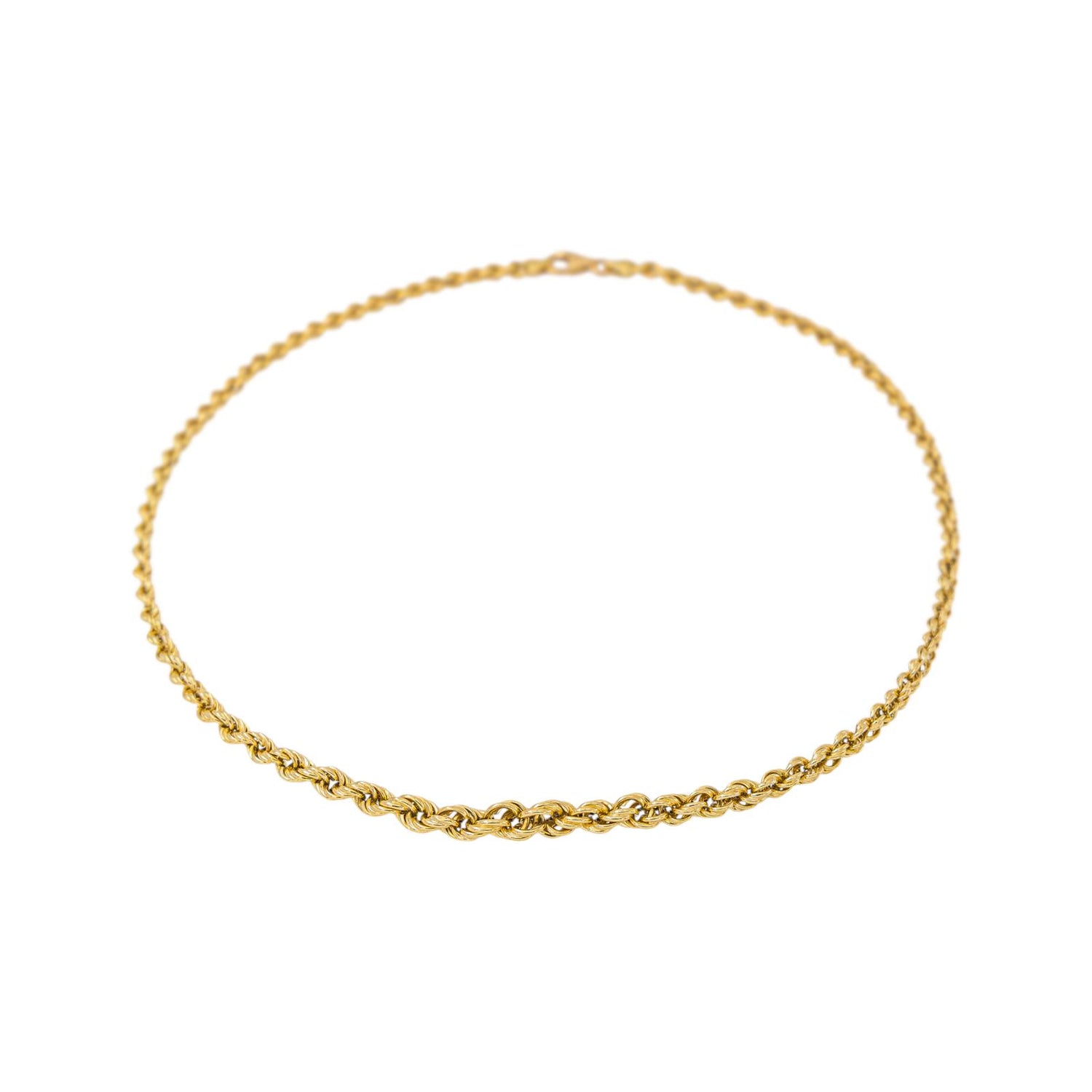 Collier Maille Corde Or jaune