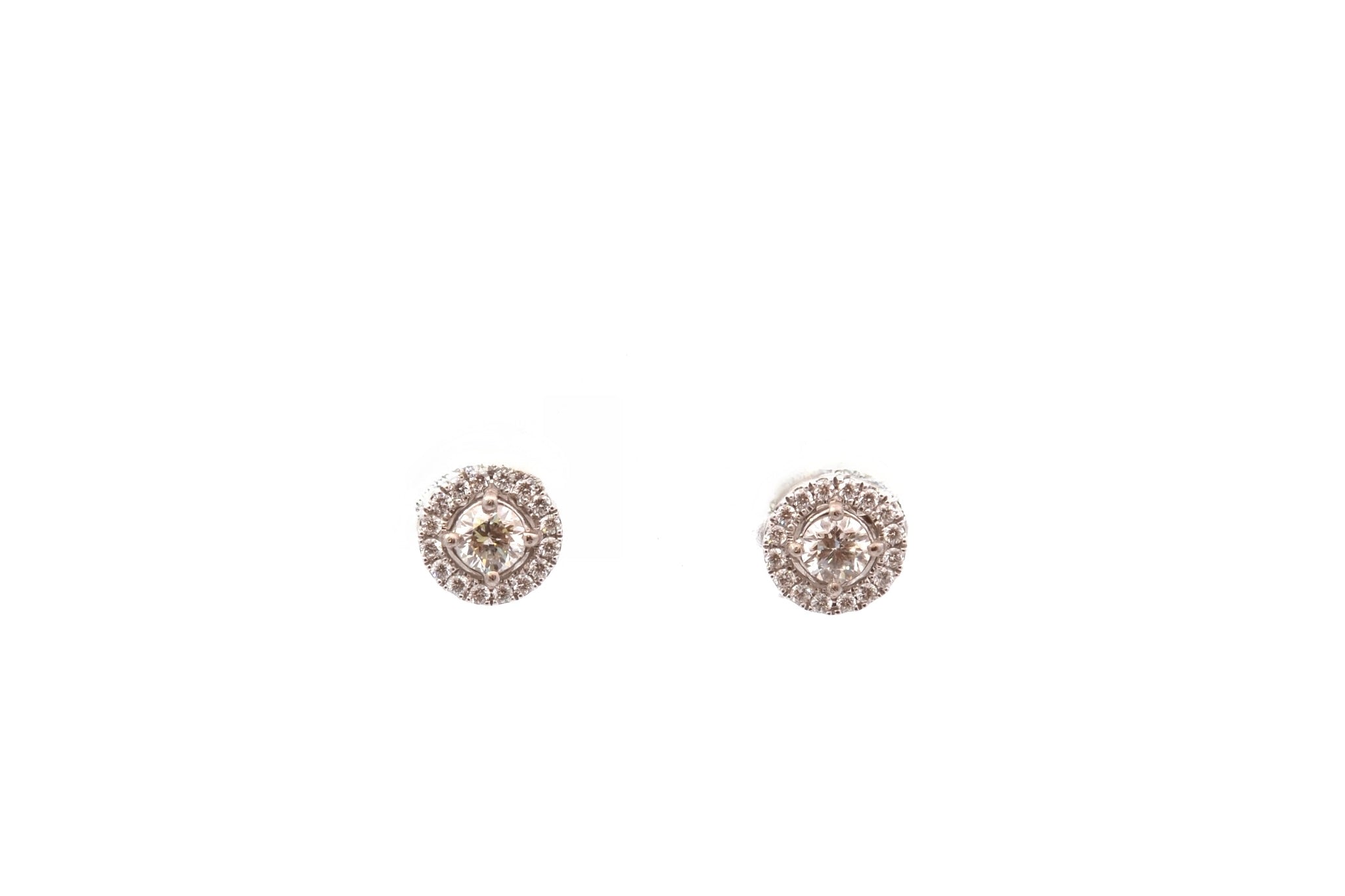 Boucles d'oreilles en diamants en or
