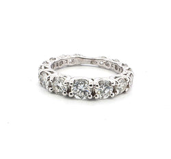 Bague Alliance en or blanc et diamants