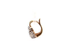 Boucles d'oreilles anciennes diamants