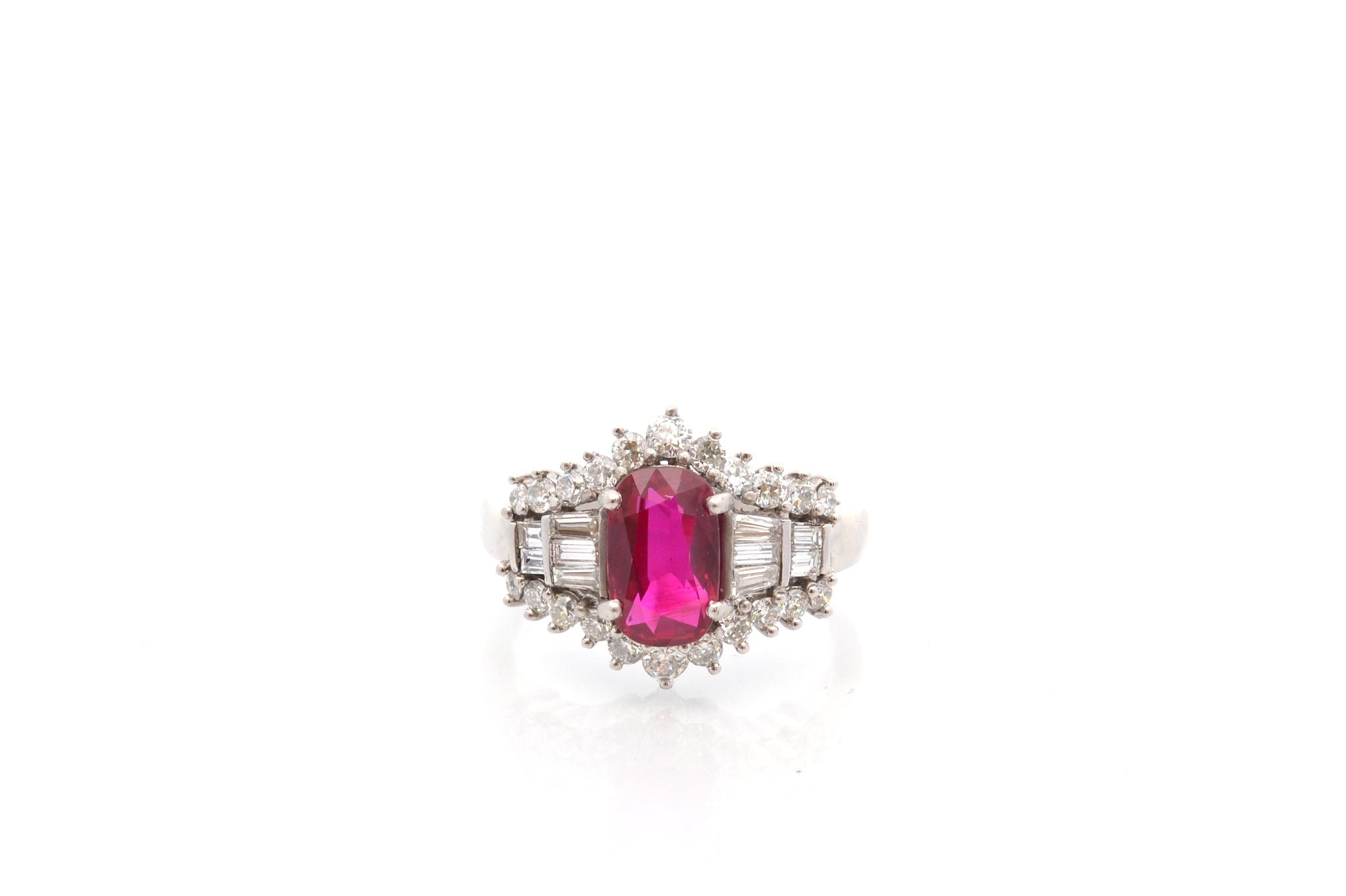 Bague rubis Birman non chauffé de 2,16cts