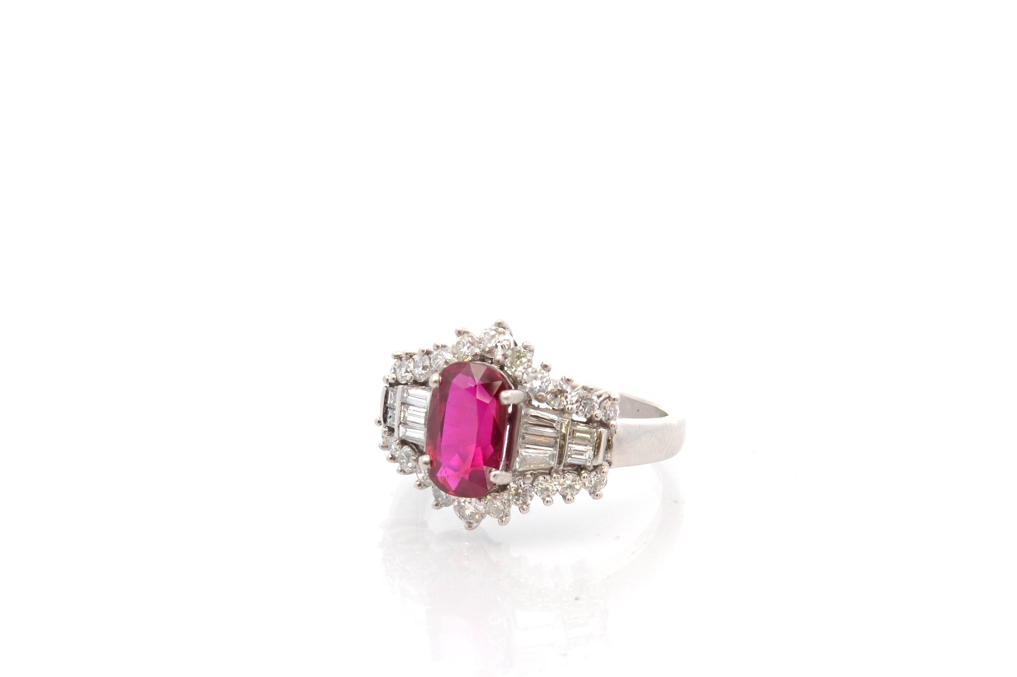 Bague rubis Birman non chauffé de 2,16cts