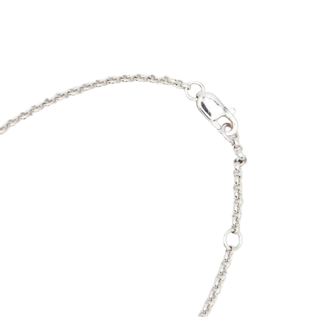Collier Pendentif FRED "Pain de sucre" en or blanc, tourmaline et diamants
