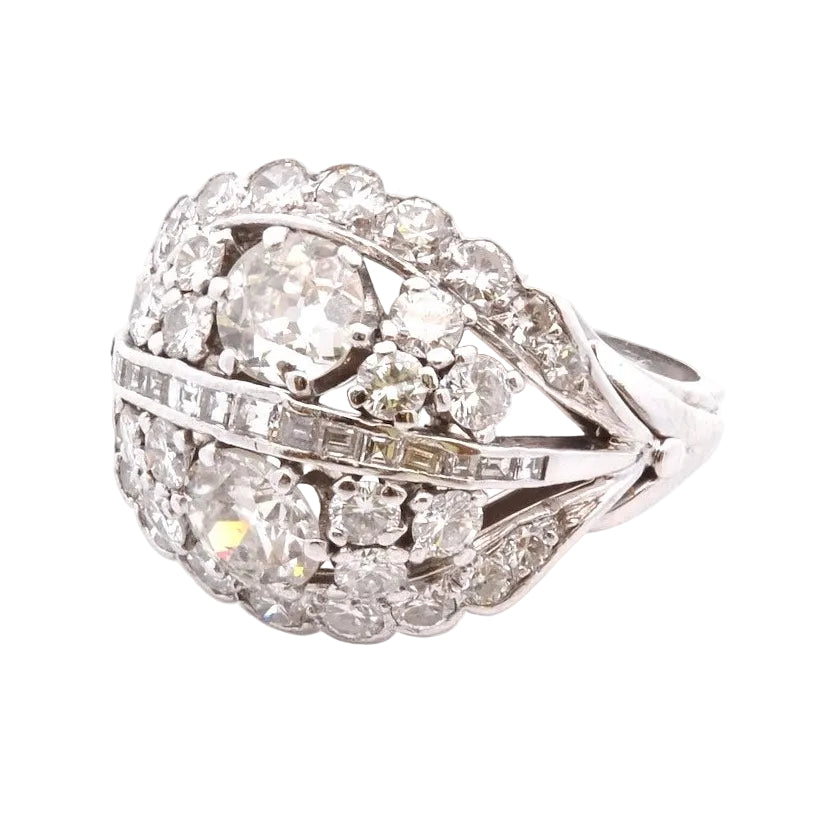 Bague vintage diamants des années 1950