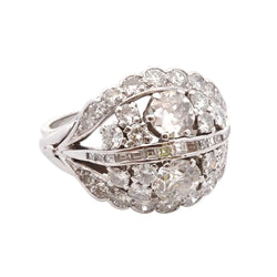 Bague vintage diamants des années 1950