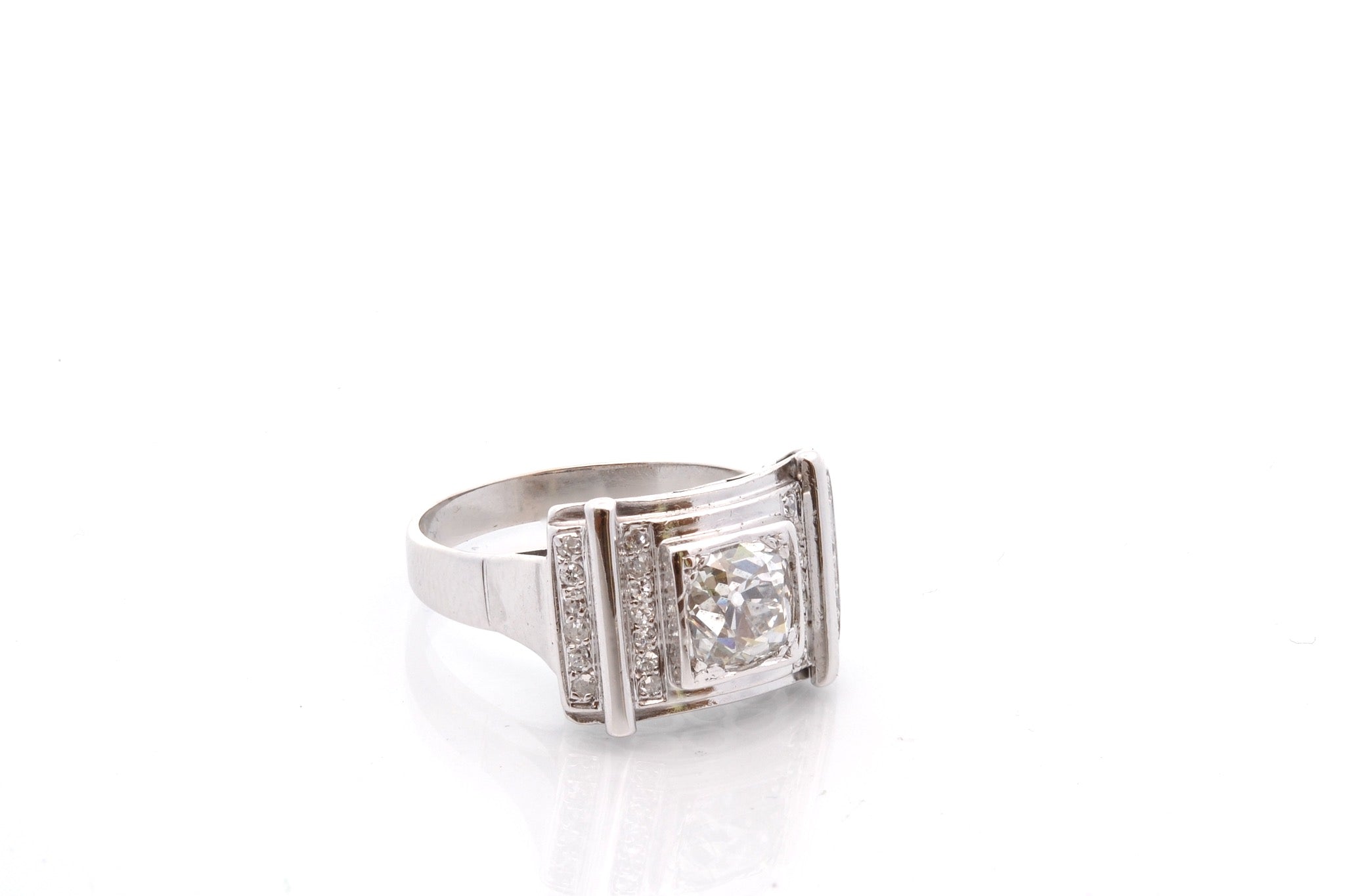 Bague vintage diamants en or