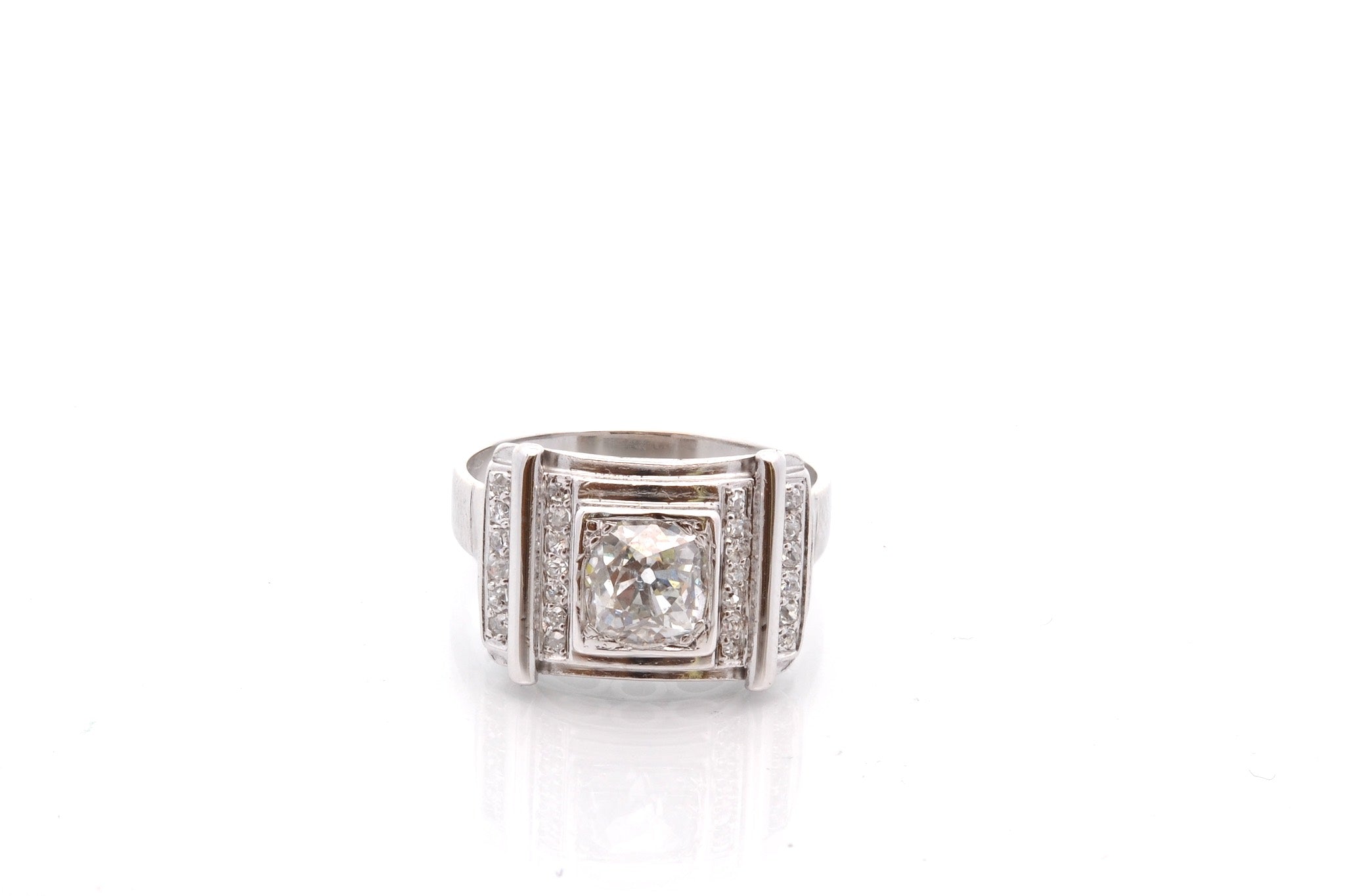 Bague vintage diamants en or