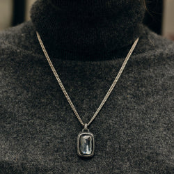 Collier Pendentif DAVID YURMAN Albion Enhancer en argent, hématite et diamants