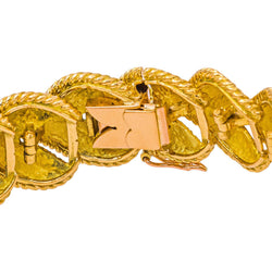 Bracelet Maille en or jaune et or rose