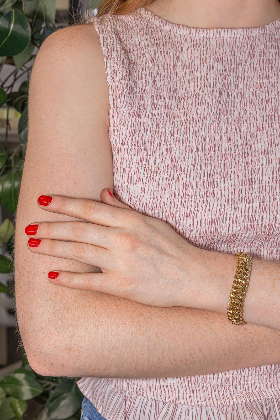 Bracelet Maille américaine Or jaune