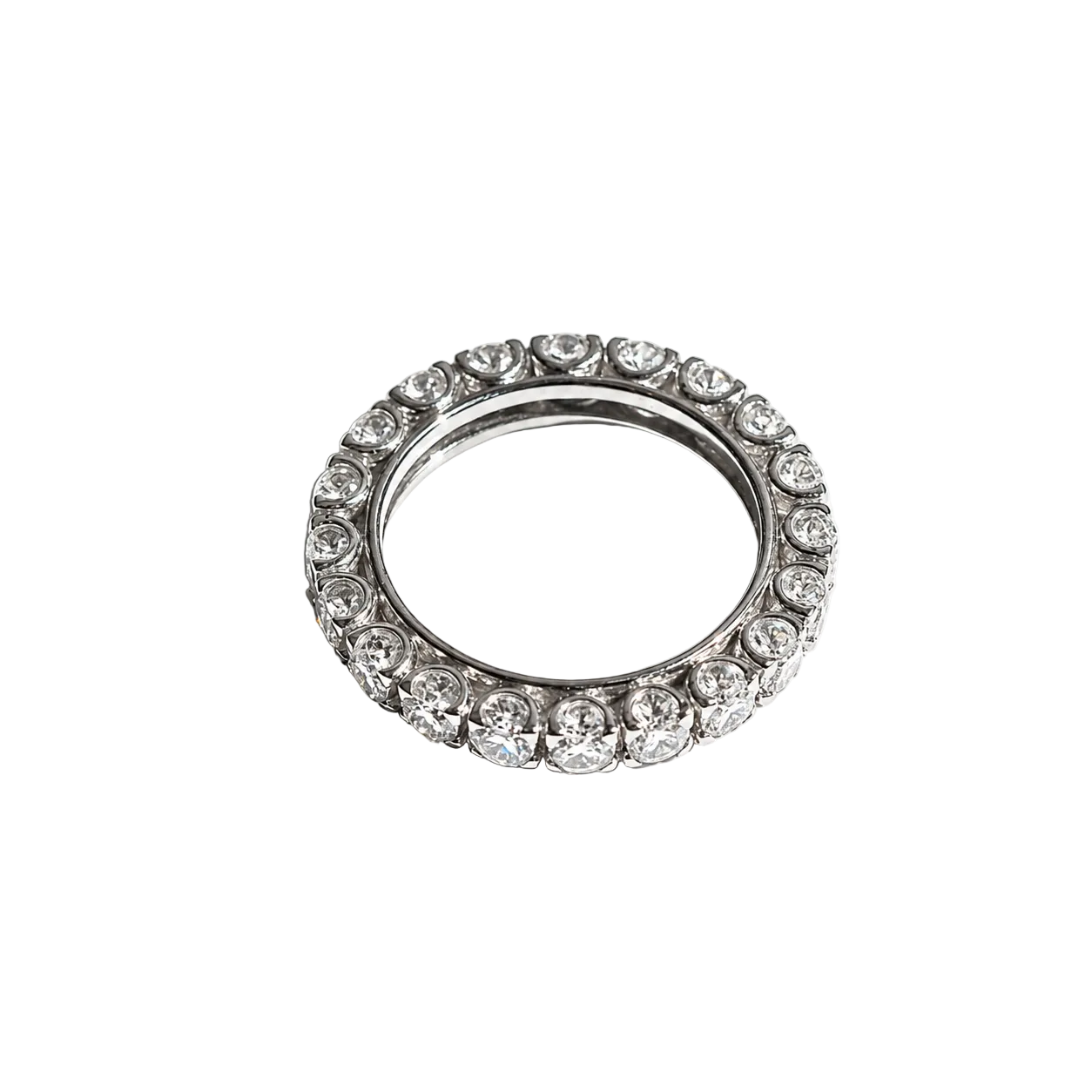 Bague Alliance en or blanc et diamants