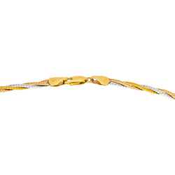 Collier Maille miroir Or rose